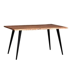 Table à manger rectangulaire en bois massif 58