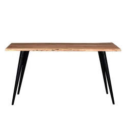 Table à manger rectangulaire en bois massif 58
