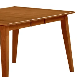 Table à manger rectangulaire extensible en bois massif 48" à 60" - brun