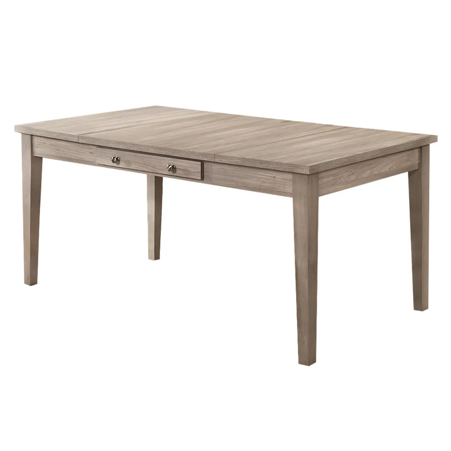 Table à manger rectangulaire avec panneaux à battants et tiroir