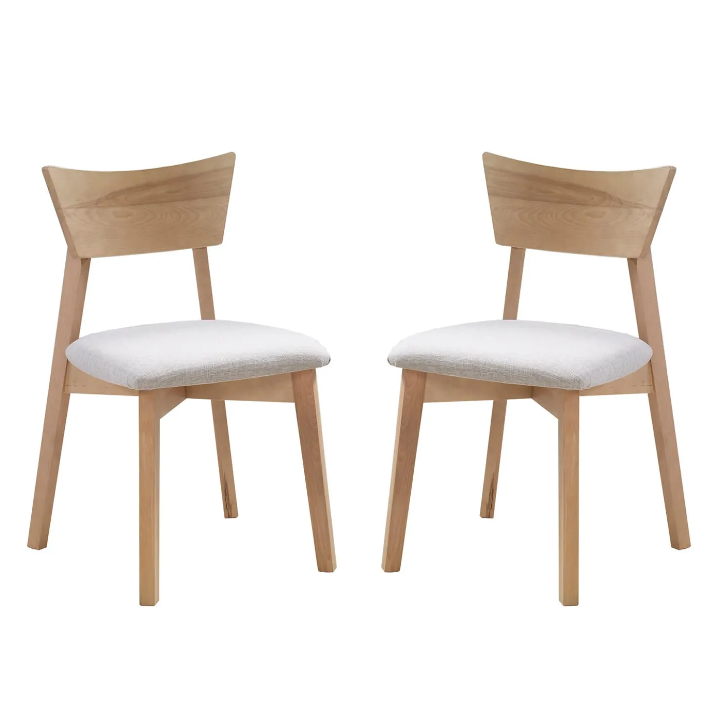 Table à manger rectangulaire extensible (54" à 70") avec 6 chaises -grège
