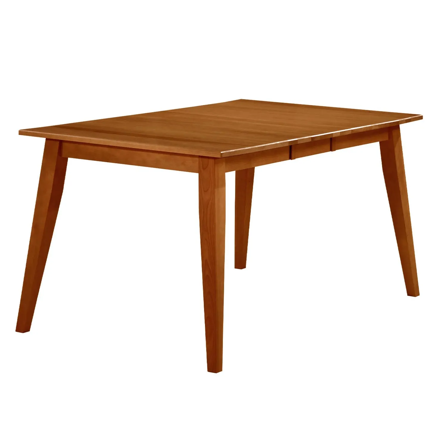 Table à manger rectangulaire extensible (48" à 60") avec 4 chaises et banc - brun