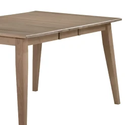 Table à manger rectangulaire extensible en bois massif 48" à 60" - gris