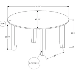 Table à manger ronde 48