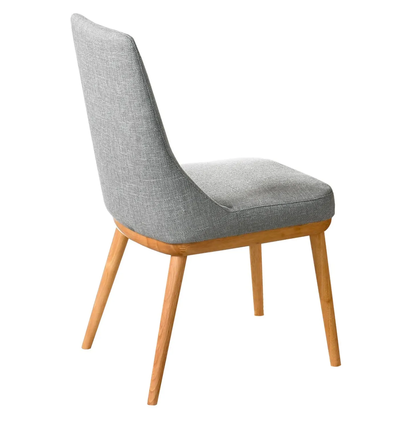 Table à manger ronde à piédestal avec 2 chaises - gris