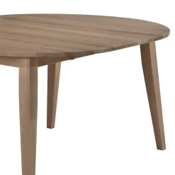 Table à manger ronde extensible en bois massif 48