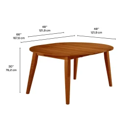 Table à manger ronde extensible (48