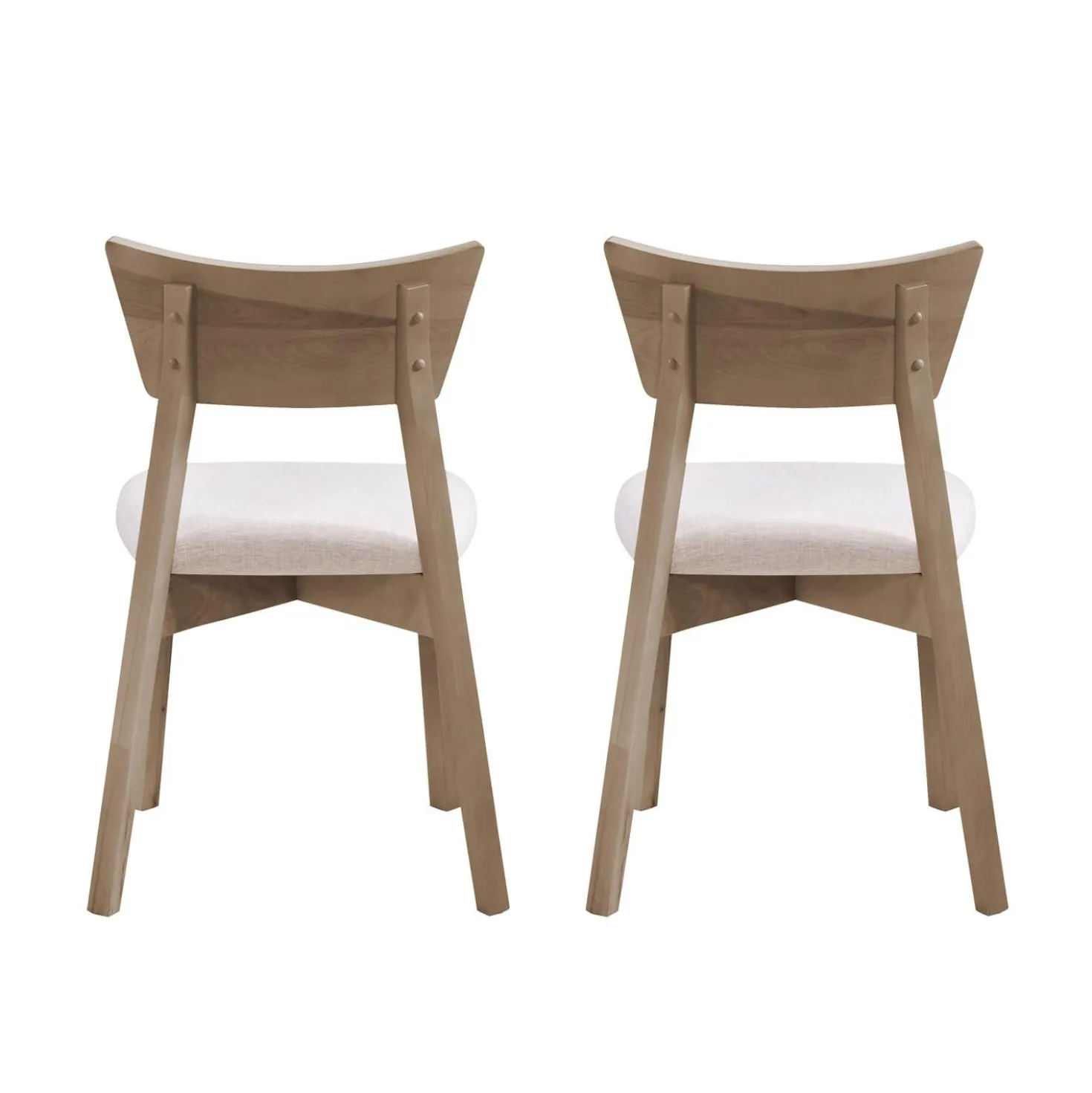 Table à manger ronde extensible (48" à 66") avec 4 chaises - gris