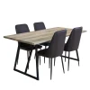 Table avec 4 chaises - noir