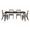 Table avec rallonge (54" à 70") et 4 chaises - ardoise