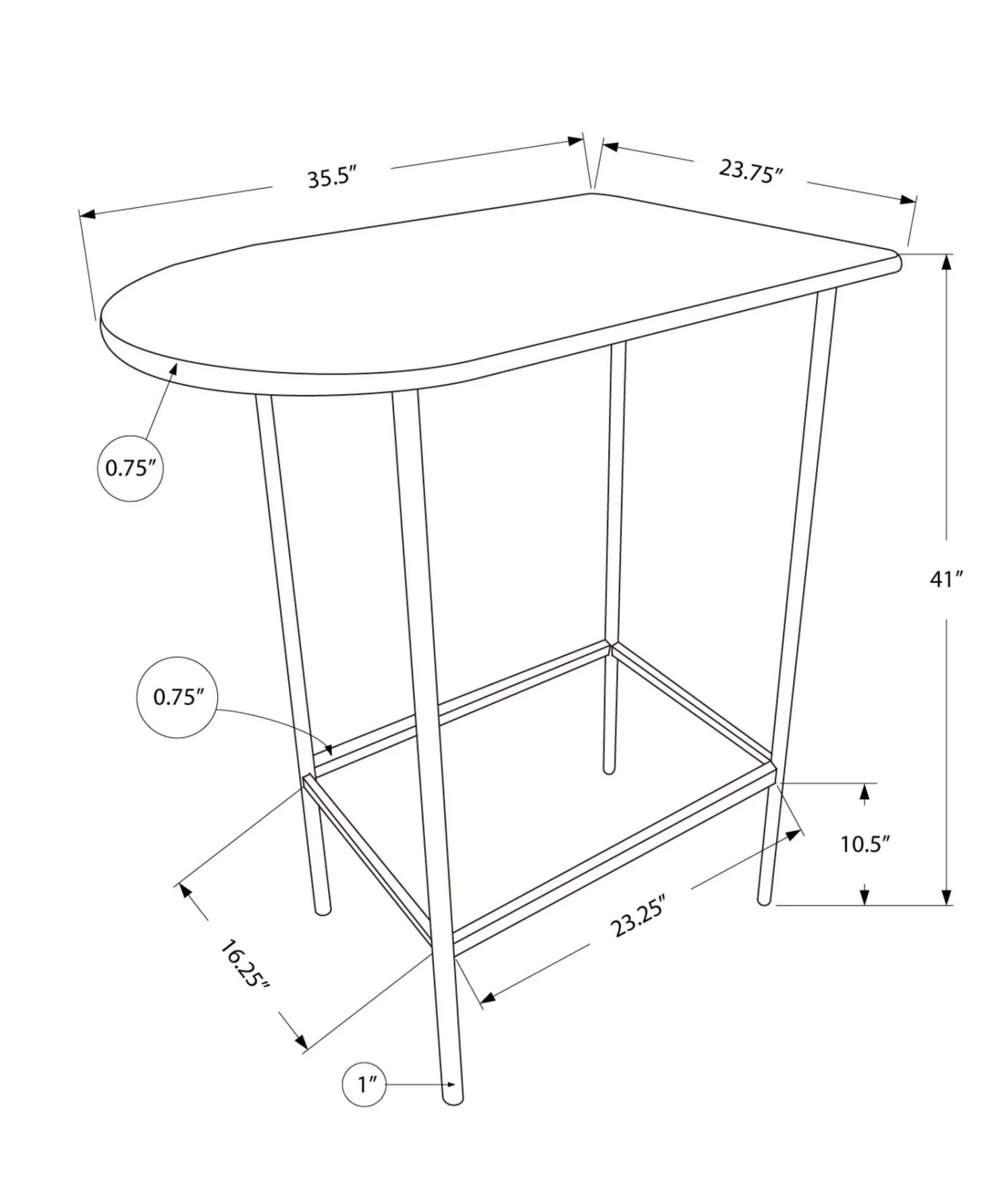 Table bistro 36"