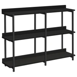 Table console - 3 niveau, étagères, rectangulaire, pieds en métal - 48" l - Monarch
