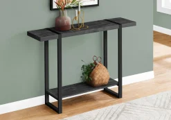 Table console - 2 niveaux, 1 tablette, rectangulaire - 48