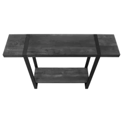 Table console - 2 niveaux, 1 tablette, rectangulaire - 48
