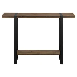 Table console - 2 niveaux, 1 tablette, rectangulaire - 48