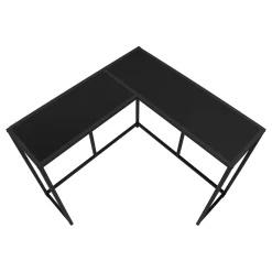 Table console - forme de L, coin, cadre en métal - 36