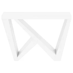 Table console - panneau épais, base asymétrique - 48