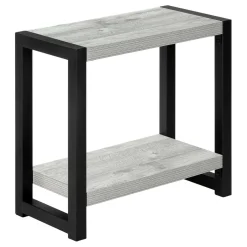 Table d'appoint - 2 niveaux, 1 tablette, panneaux épais, rectangulaire - 2 - Monarch