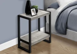 Table d'appoint - 2 niveaux, 1 tablette, rectangulaire - 24