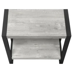 Table d'appoint - 2 niveaux, 1 tablette, rectangulaire - 24