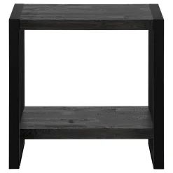 Table d'appoint - faux bois noir, métal noir - Monarch