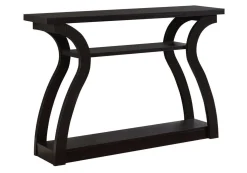 Table d'appoint - 47"L, console d'entrée espresso - Monarch