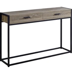 Table d'appoint - 48"L, console d'entrée taupe foncé - Monarch