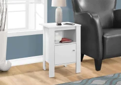 Table d'appoint - table de chevet blanc - Monarch