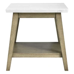 Table d’appoint avec plateau en marbre blanc