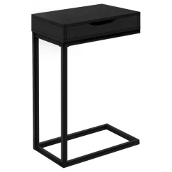 Table d'appoint en c - 1 tiroir de rangement traversant, rectangulaire - 25" - Monarch