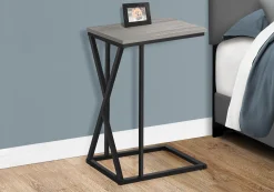 Table d'appoint en c - base avec motif des triangles asymétriques, rectangul - Monarch
