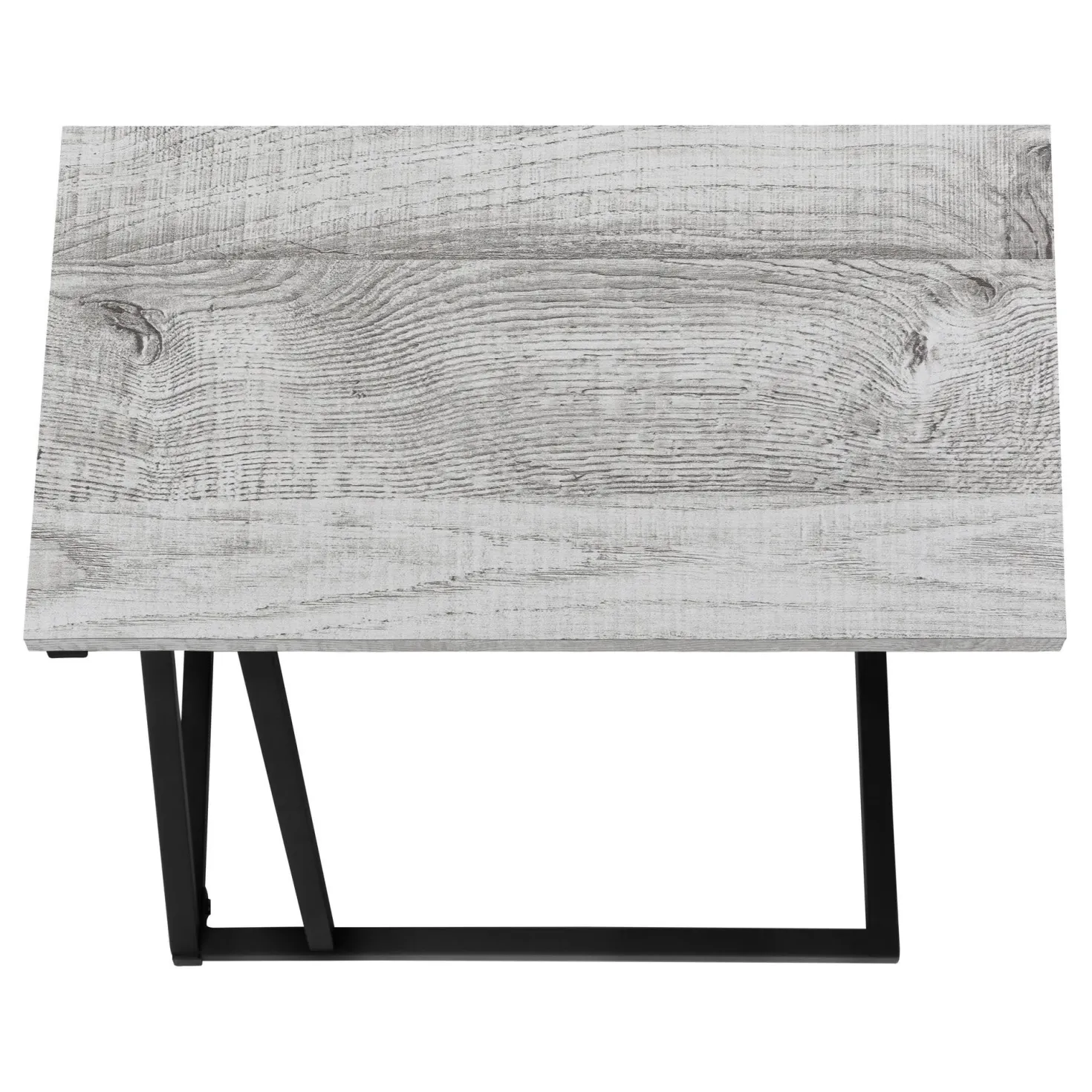 Table d'appoint en c - base avec motif des triangles asymétriques, rectangul - Monarch