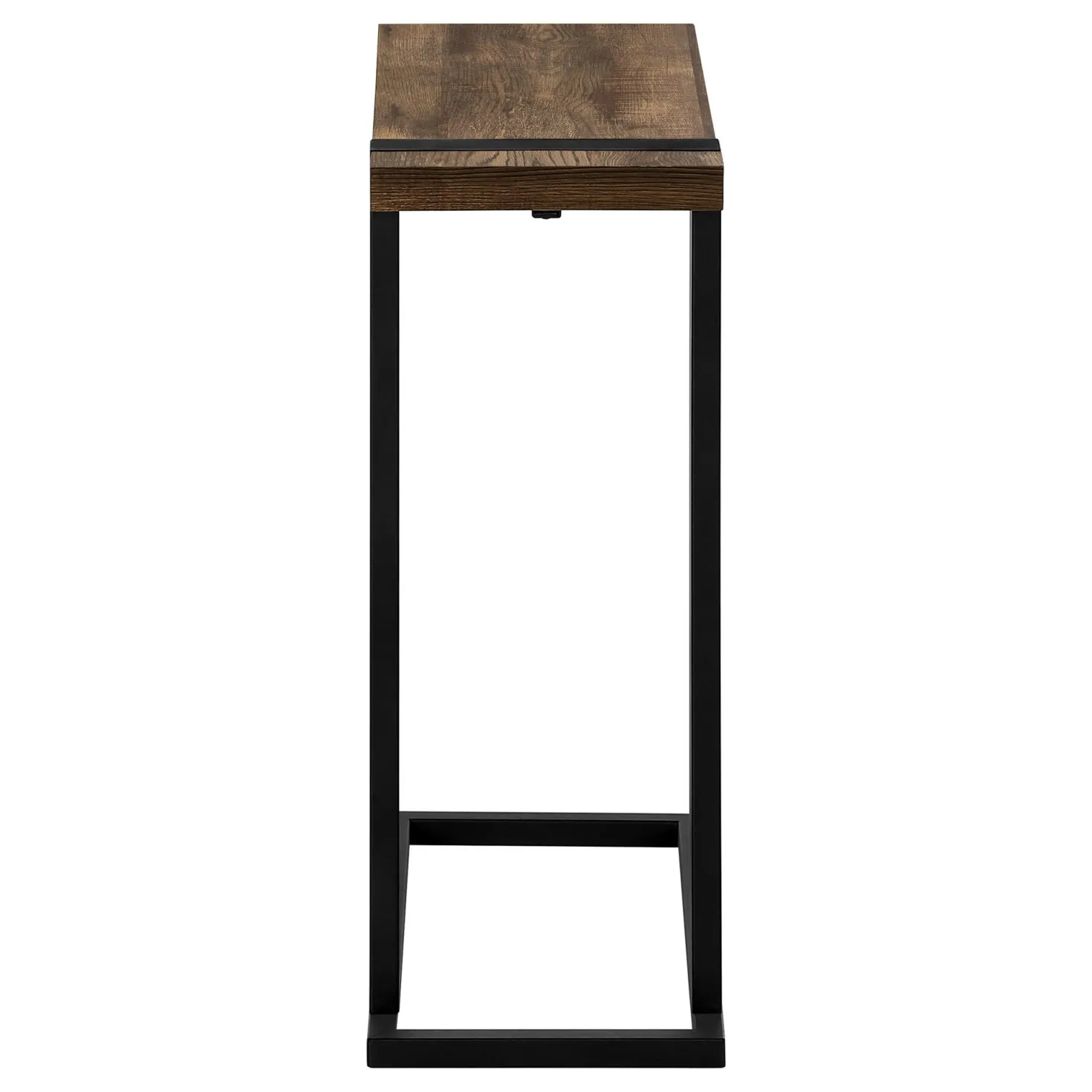 Table d'appoint en c - dessus épais, rectangulaire - 25"H - faux bois récupé - Monarch