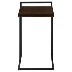 Table d'appoint en forme de c - dessus de panneau épais, large, rectangulai - Monarch