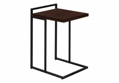 Table d'appoint en forme de c - dessus de panneau épais, large, rectangulai - Monarch