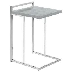 Table d'appoint en forme de c - dessus de panneau épais, large, rectangulai - Monarch