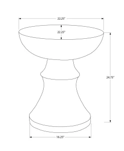 Table d'appoint intérieur ou extérieur 25