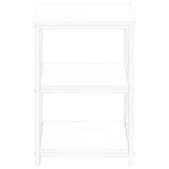 Table d'appoint, table de nuit - 3 niveaux, 2 tablettes, carré - 26