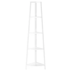 Étagère - 60"H, blanc, métal blanc en coin - Monarch