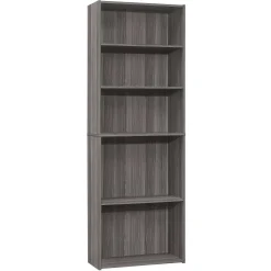 Étagère - 72"H, gris avec 5 tablettes - Monarch