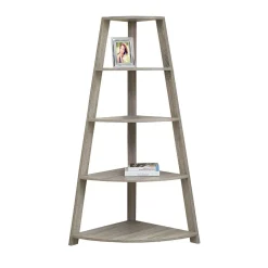 Étagère - 60"H, étagère en coin d'appoint taupe foncé - Monarch