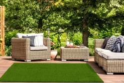 Tapis extérieur de faux gazon vert - 4 x 6
