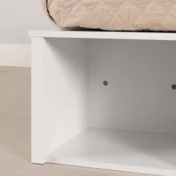 Très grand lit plateforme avec paniers de rangement (78