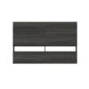 Tête de lit double effet de planches, gris écorce - Nexera
