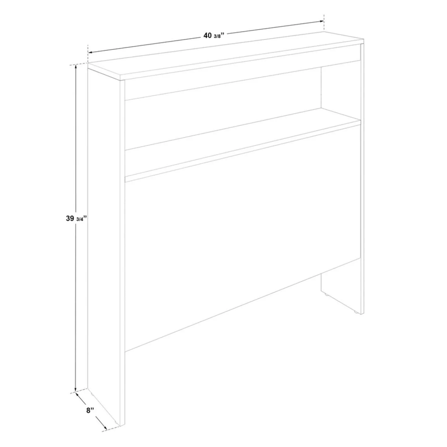 Tête de lit simple 39"